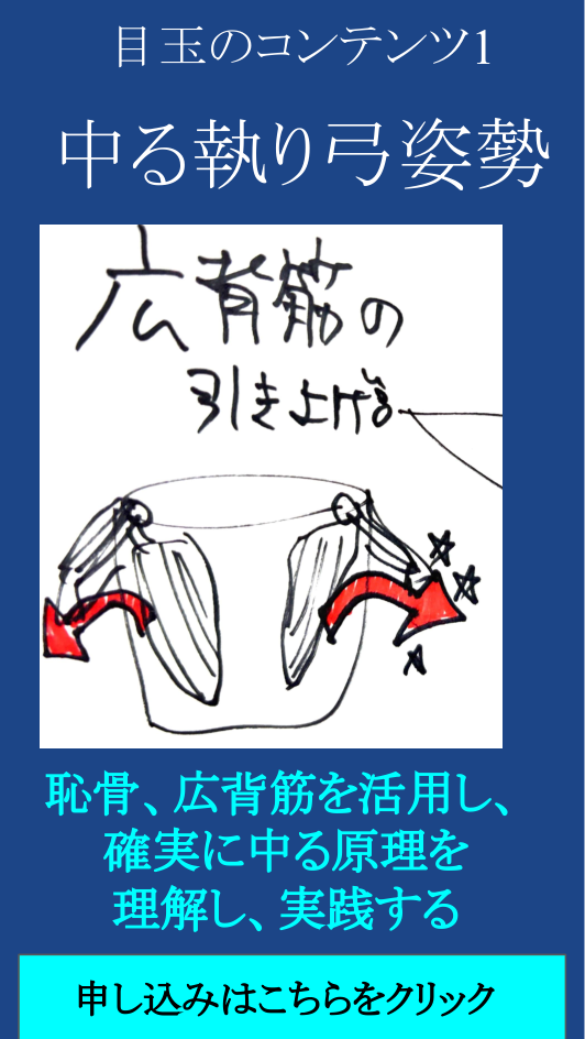 中る執り弓姿勢